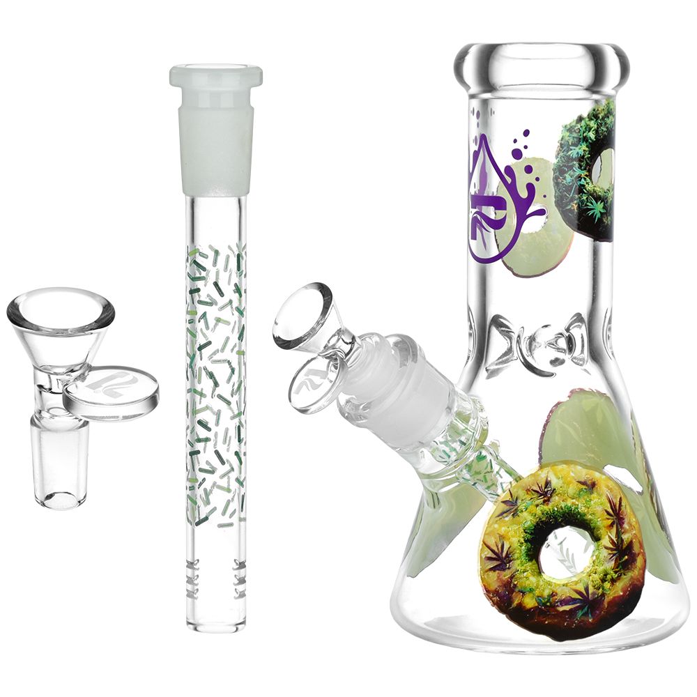 Forbidden Donuts Beaker Water Pipe - 7.75 Inch