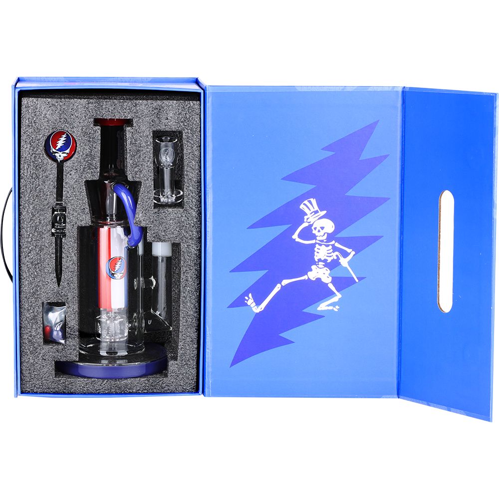 Grateful Dead Stealie Recycler Dab Rig Set - 9 Inch