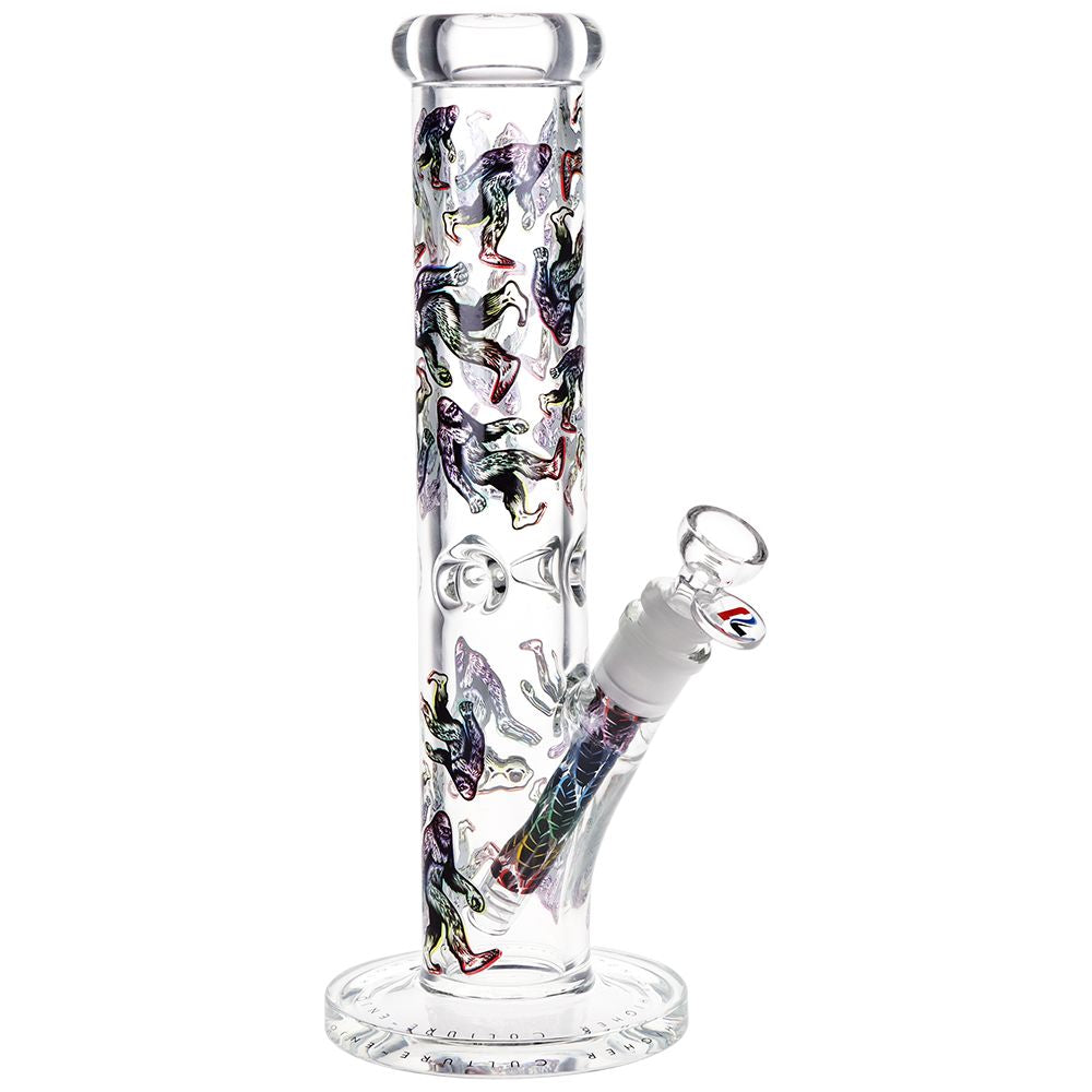 Colorful 12-Inch Straight Tube Glass Pipe