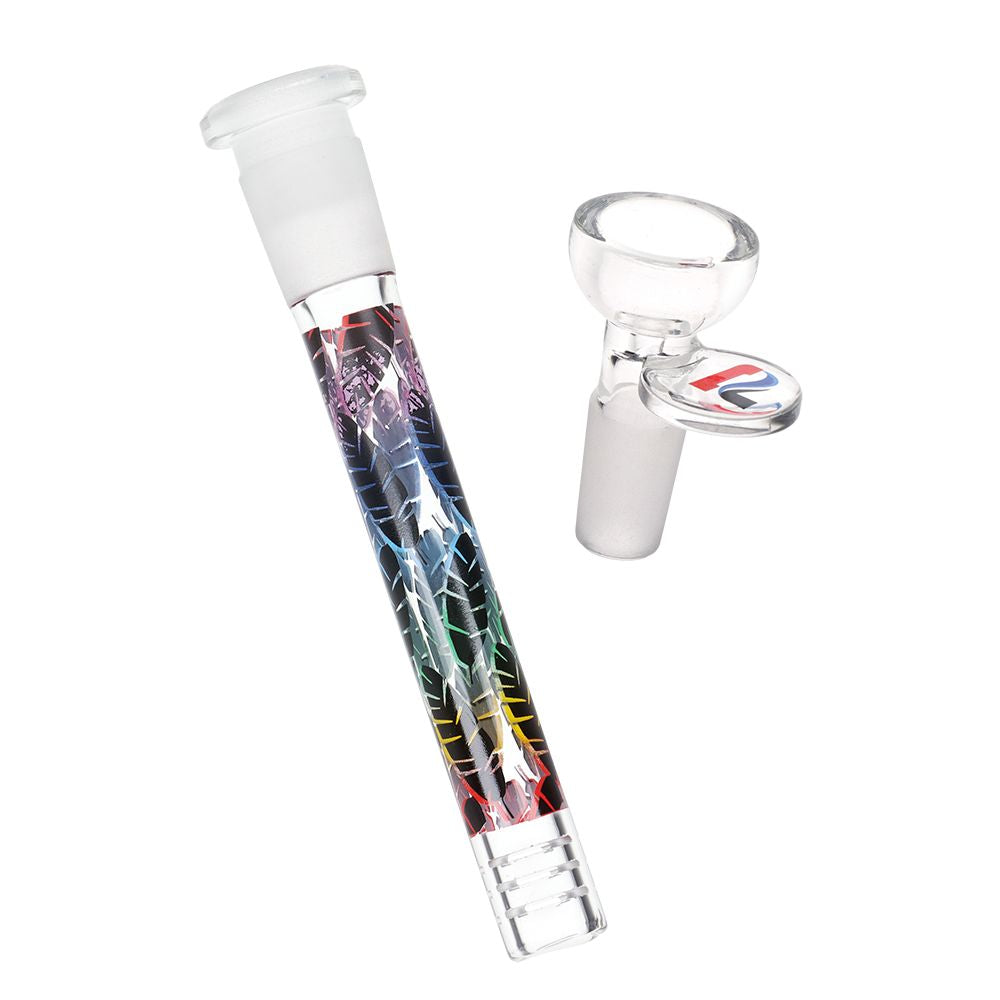Colorful 12-Inch Straight Tube Glass Pipe