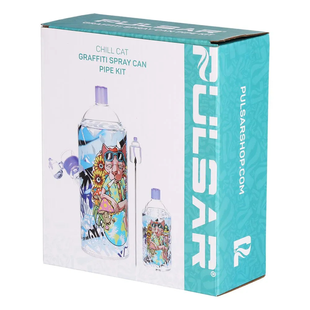 Graffiti Series Glass Water Pipe & Hand Pipe Set