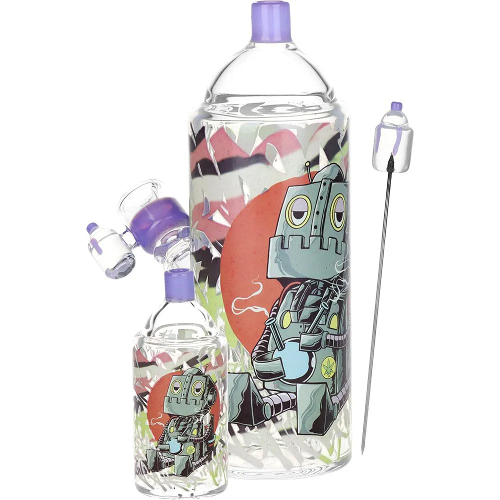 Graffiti Series Glass Water Pipe & Hand Pipe Set