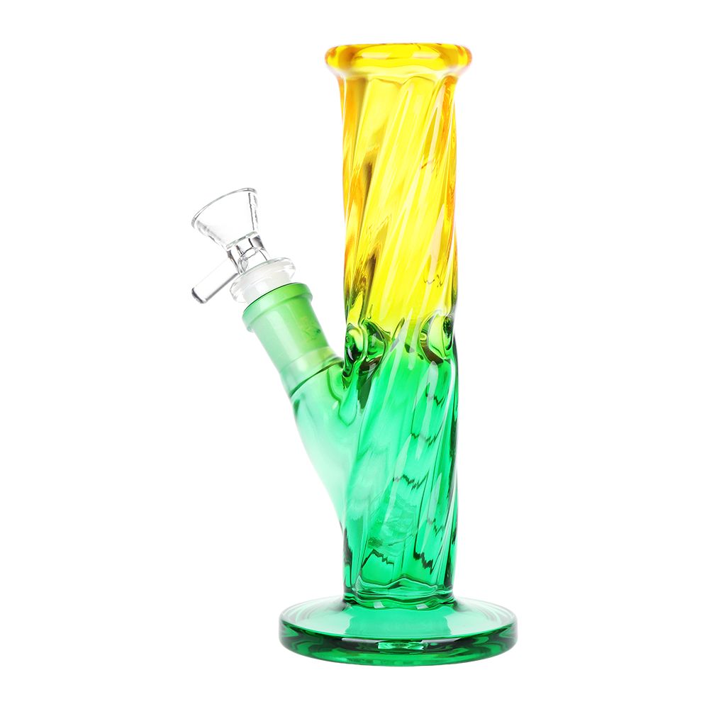Ombre Twisted Glass Water Pipe - 7.75 Inch
