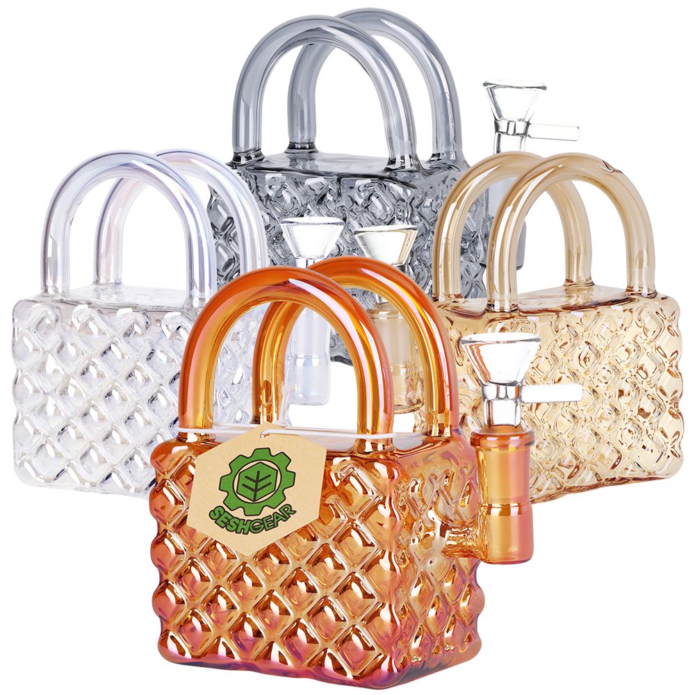 Chic Handbag Glass Water Pipe - 5.25 Inch