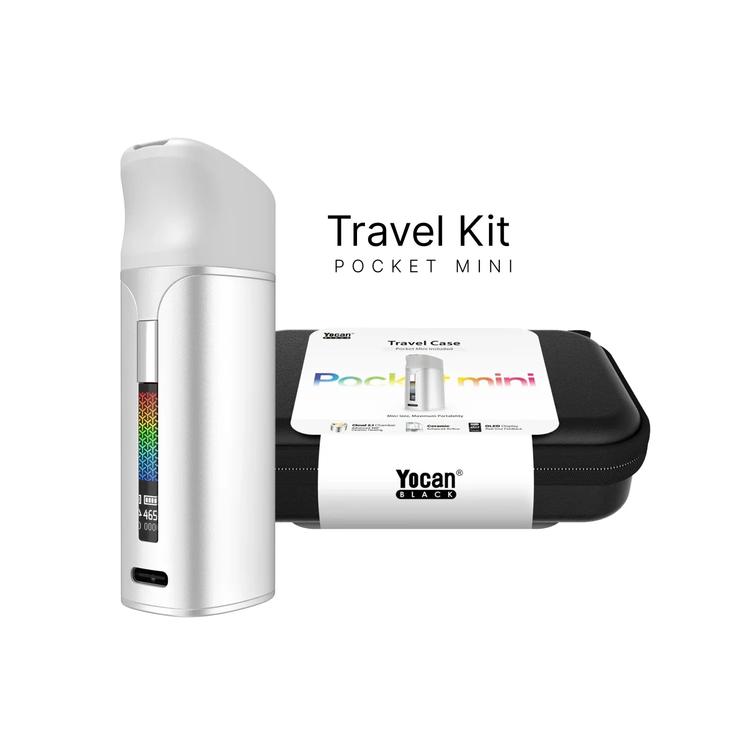 Yocan Black Pocket Mini Concentrate Vaporizer Travel Kit