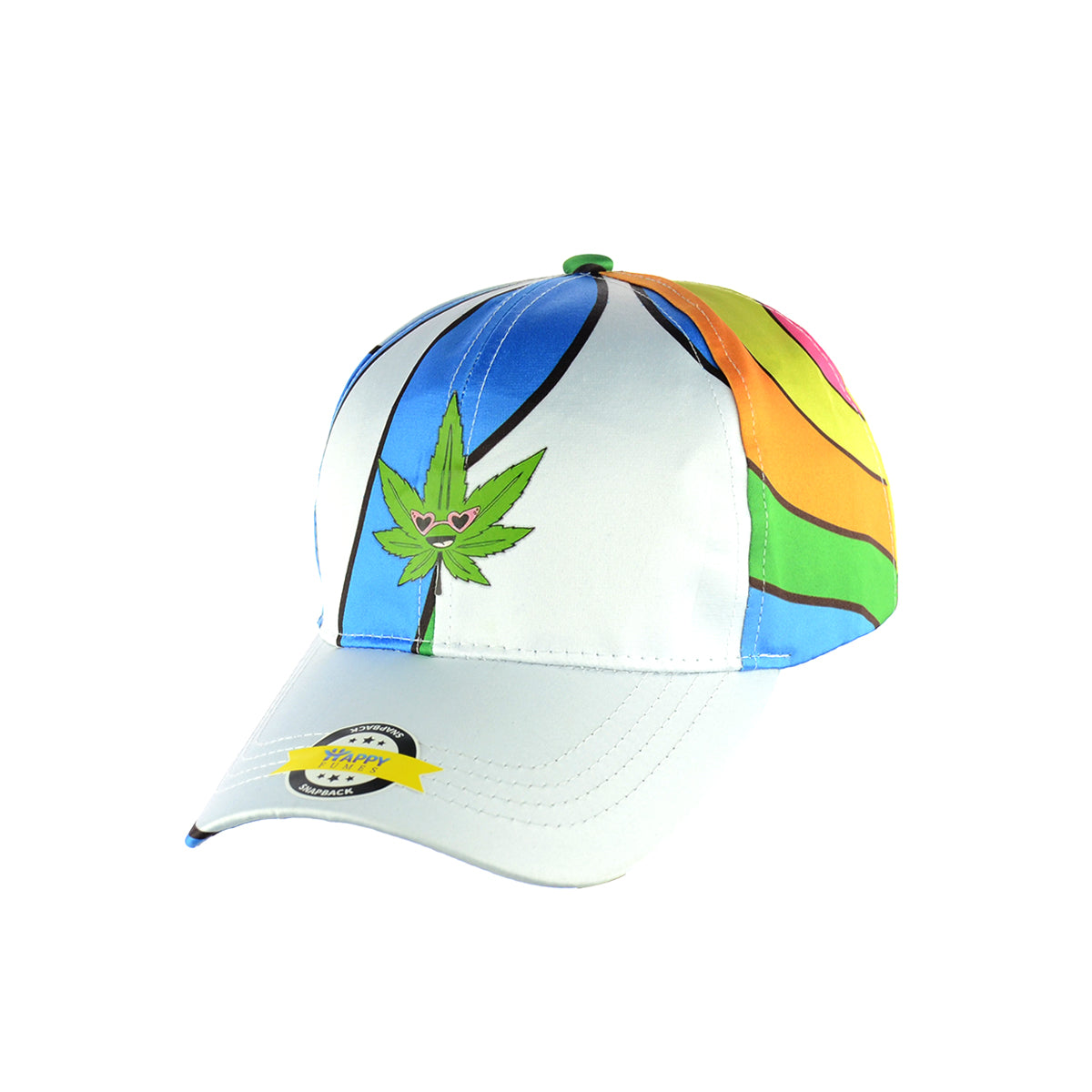 Vibrant Foliage Rainbow Snapback Hat