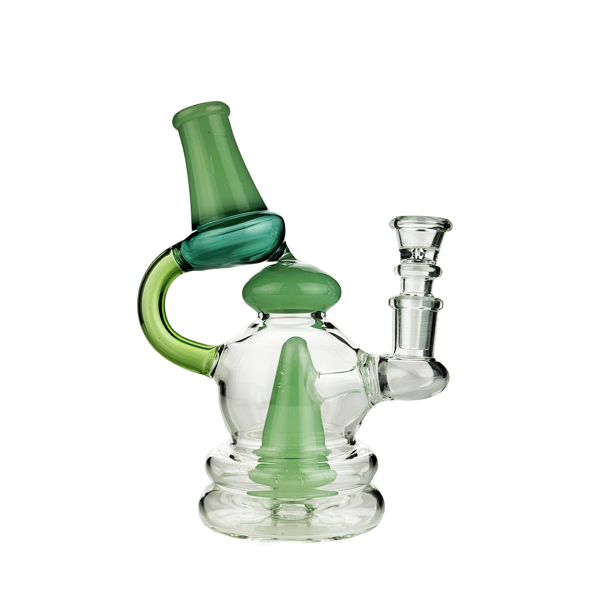 7-Inch Recycler Water Pipe with 14mm Bowl