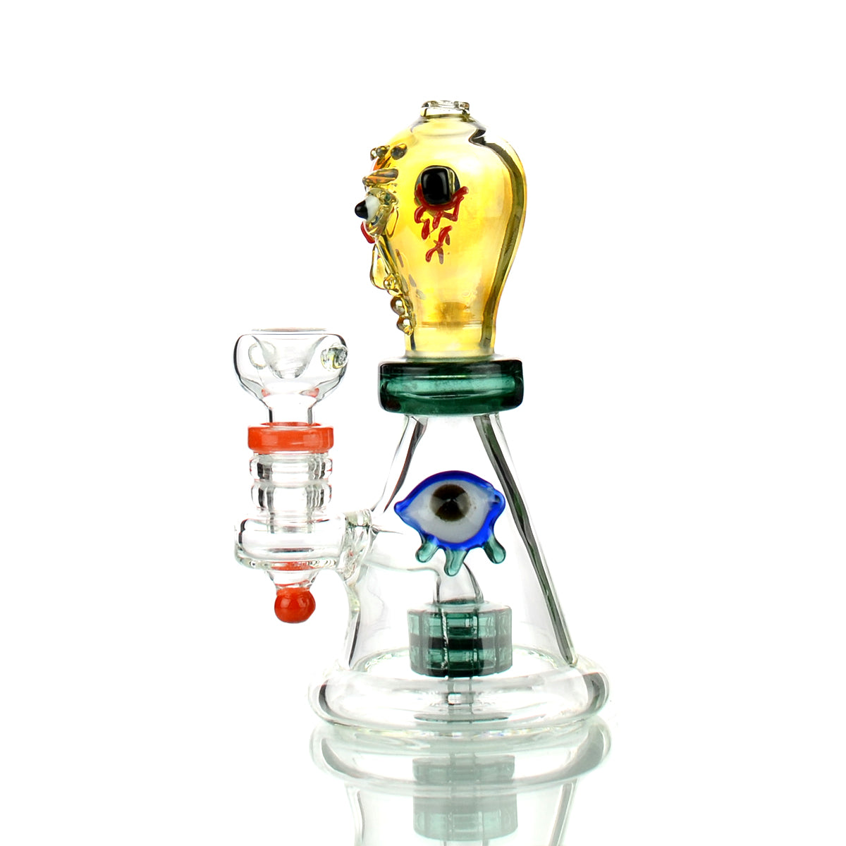 Dead Alien 6-Inch Glass Water Pipe with 14mm Bowl