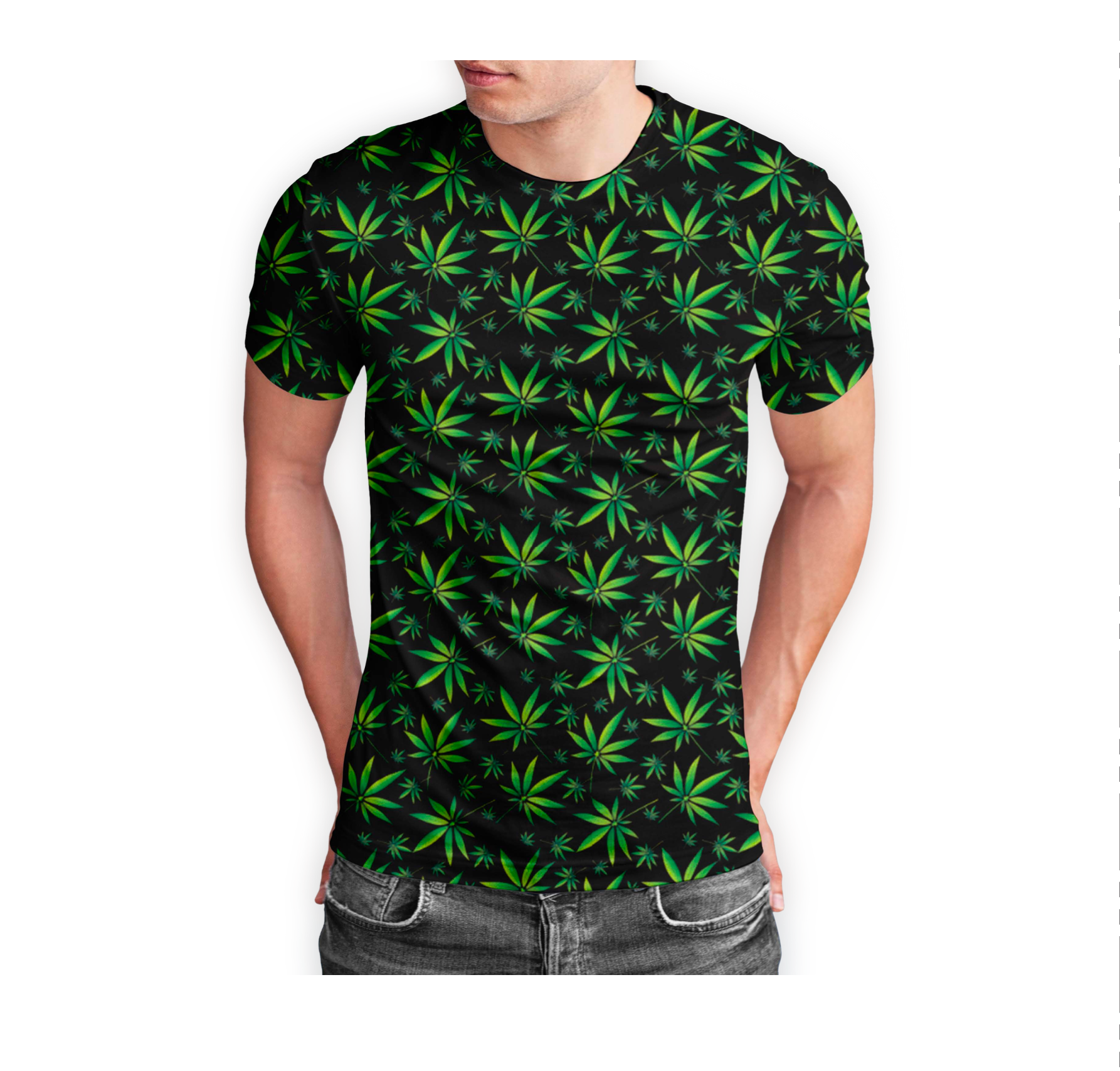 Black Polyester Short Sleeve T-Shirt 5-Pack