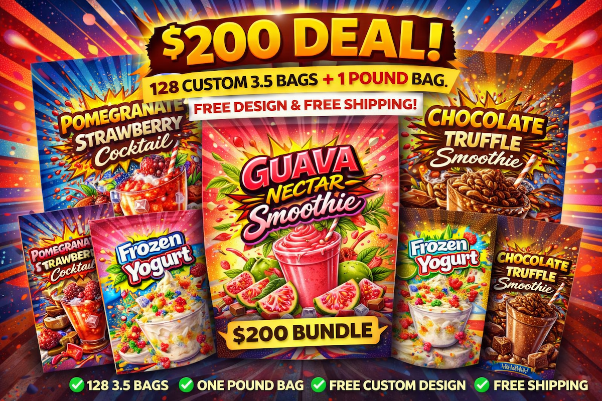 Custom Packaging Starter Kit with Design & Bulk Bags