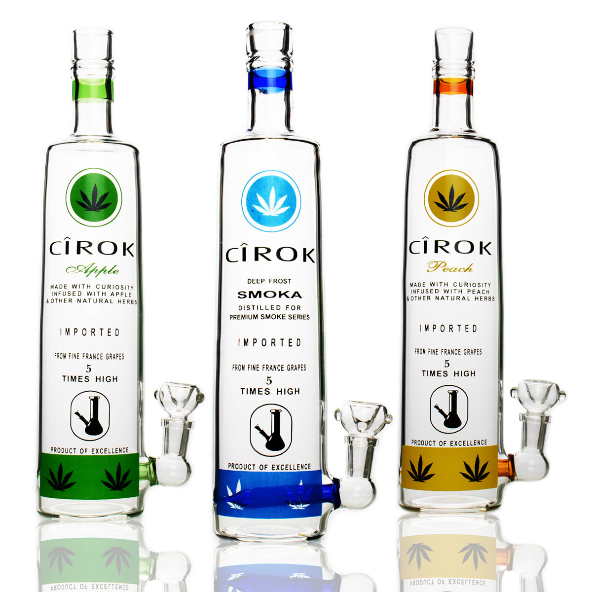 Premium 12-inch Bottle Water Pipe with Bowl & Banger