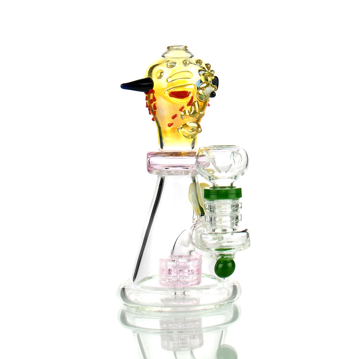 Dead Alien 6-Inch Glass Water Pipe with 14mm Bowl