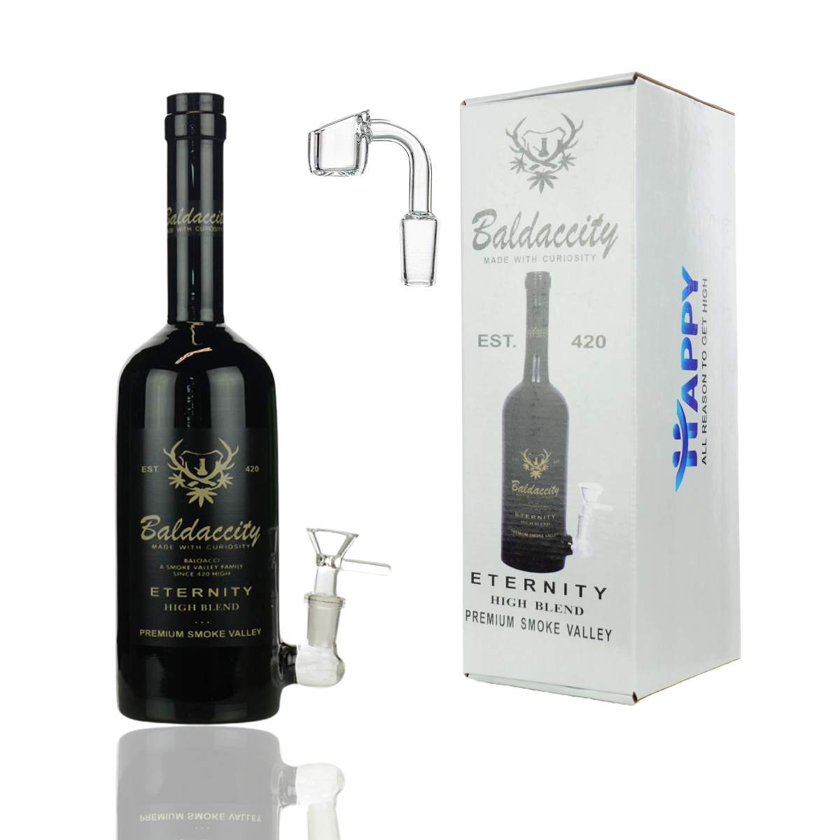 Baldacity 12-inch Wine Bottle Water Pipe Gift Set