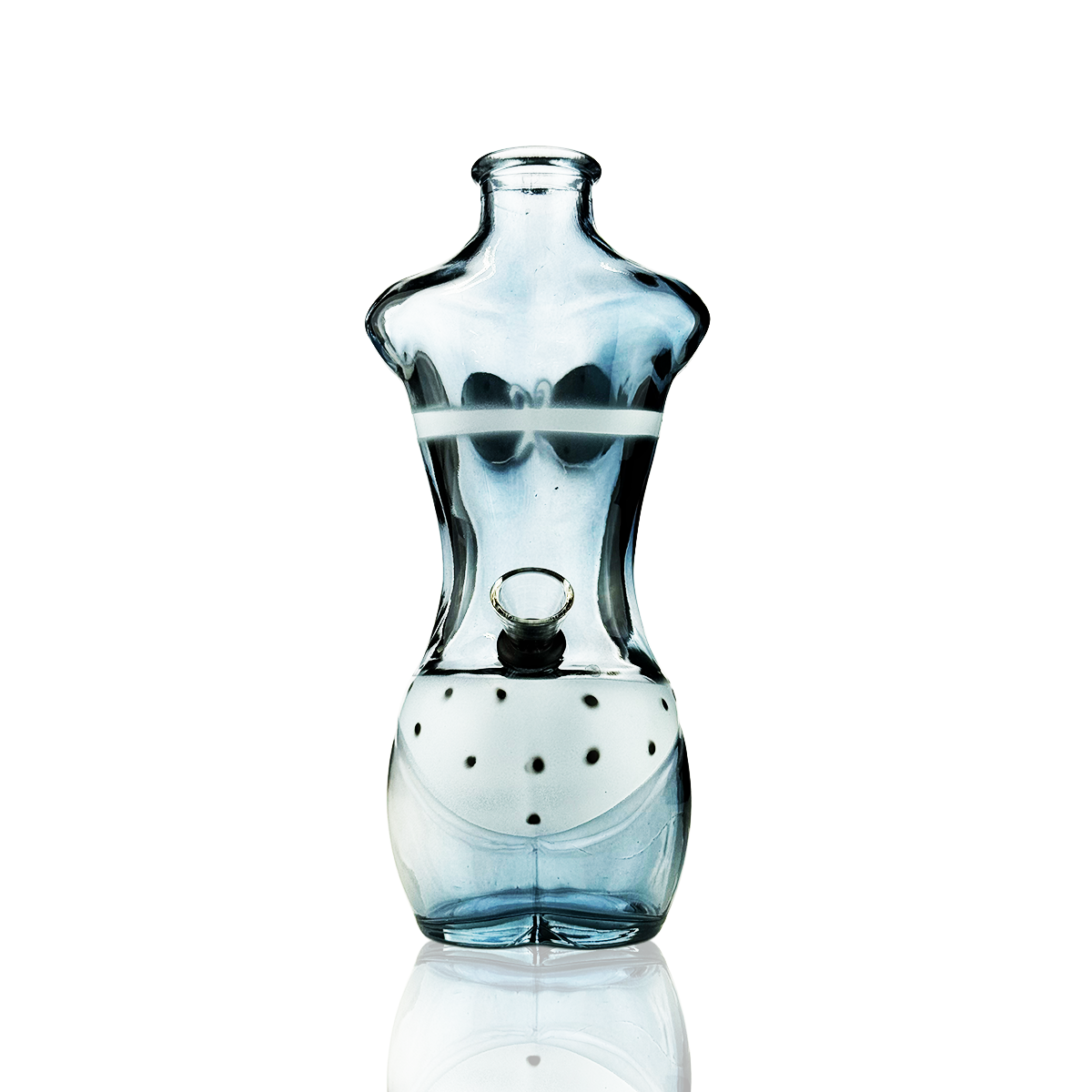 Elegant 8-Inch Sculpted Female Form Water Pipe