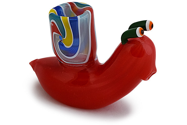 Whimsical Snail Glass Hand Pipe