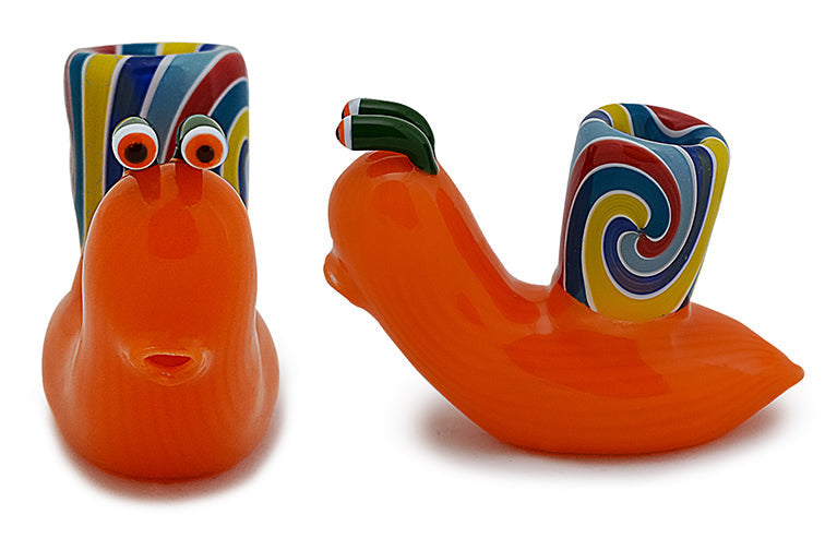 Whimsical Snail Glass Hand Pipe