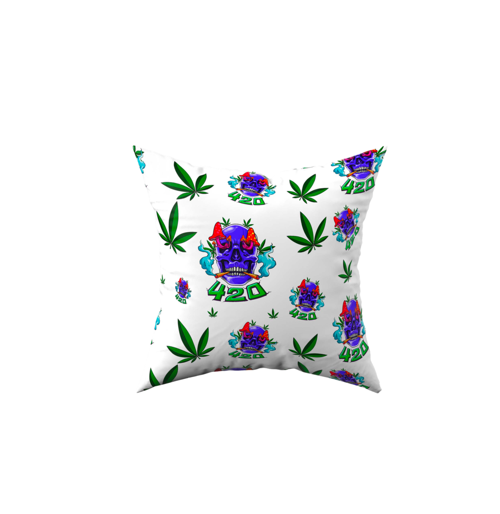 Artisanal Skull Accent Pillow for Modern Spaces