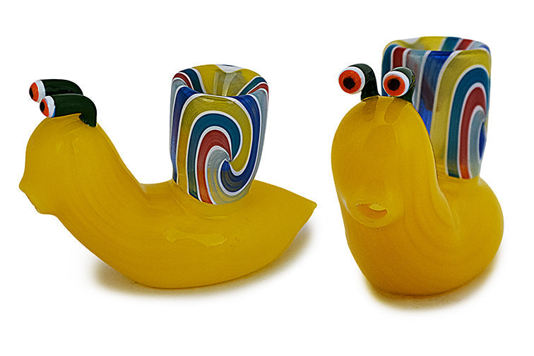 Whimsical Snail Glass Hand Pipe