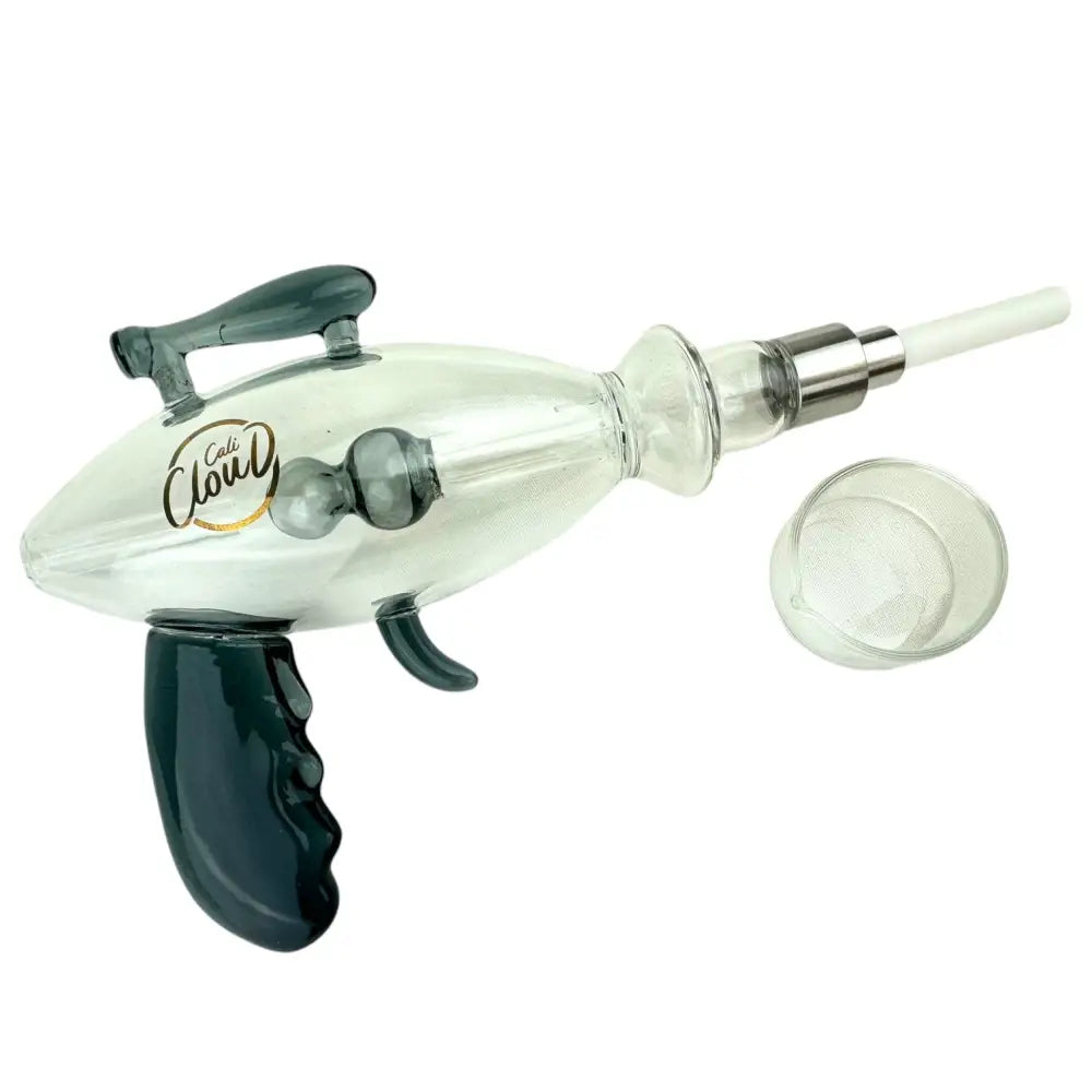 Cali Cloudx Gunners nectar collector with clear glass rocket design