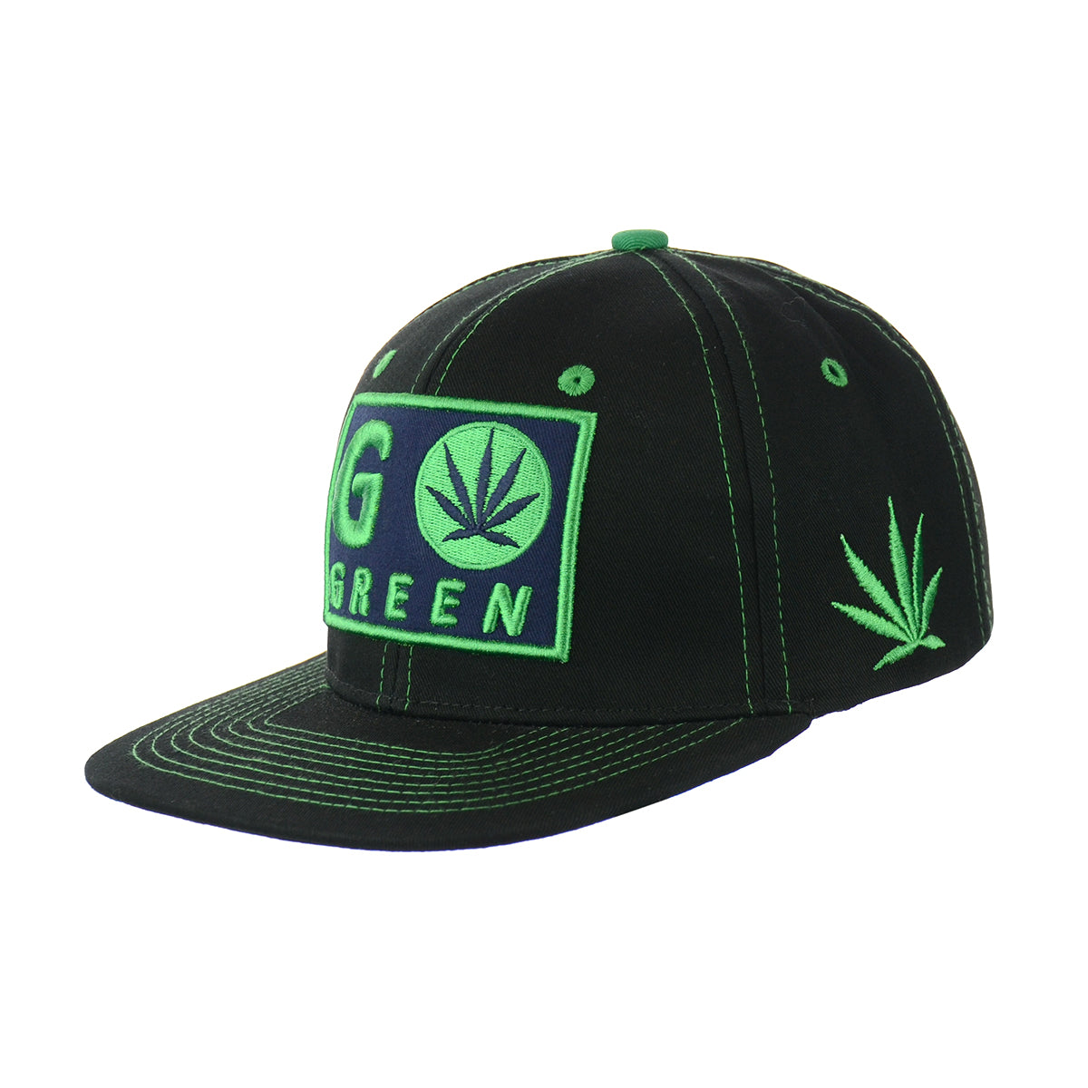 Sustainable Cotton Leaf Snapback Hat