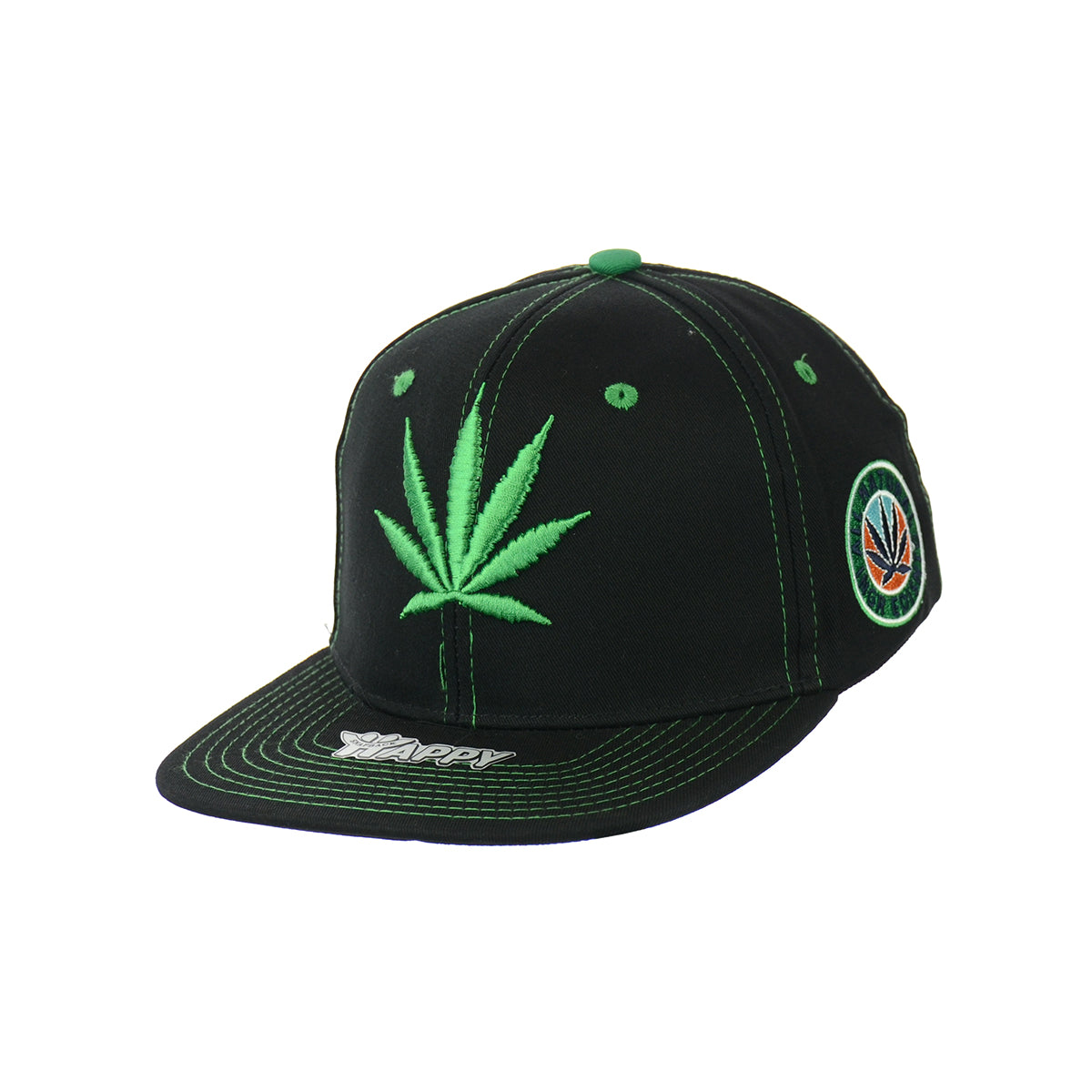 Premium Botanical Leaf Embroidered Snapback