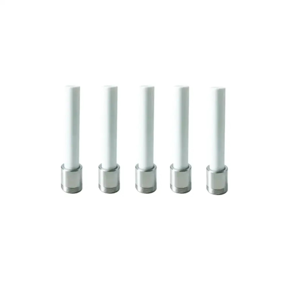 Five white ceramic nail screw ons for dabbing in Ceramic Nail Screw Ons Pack