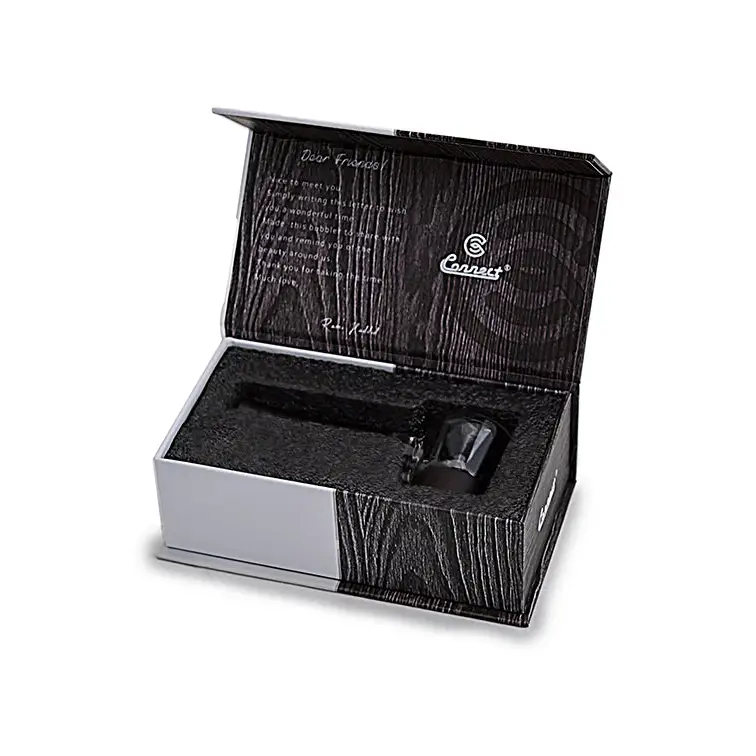 Wine aerator in a gift box with Connect Natural Wood Spoon Pipe for eco-conscious collectors