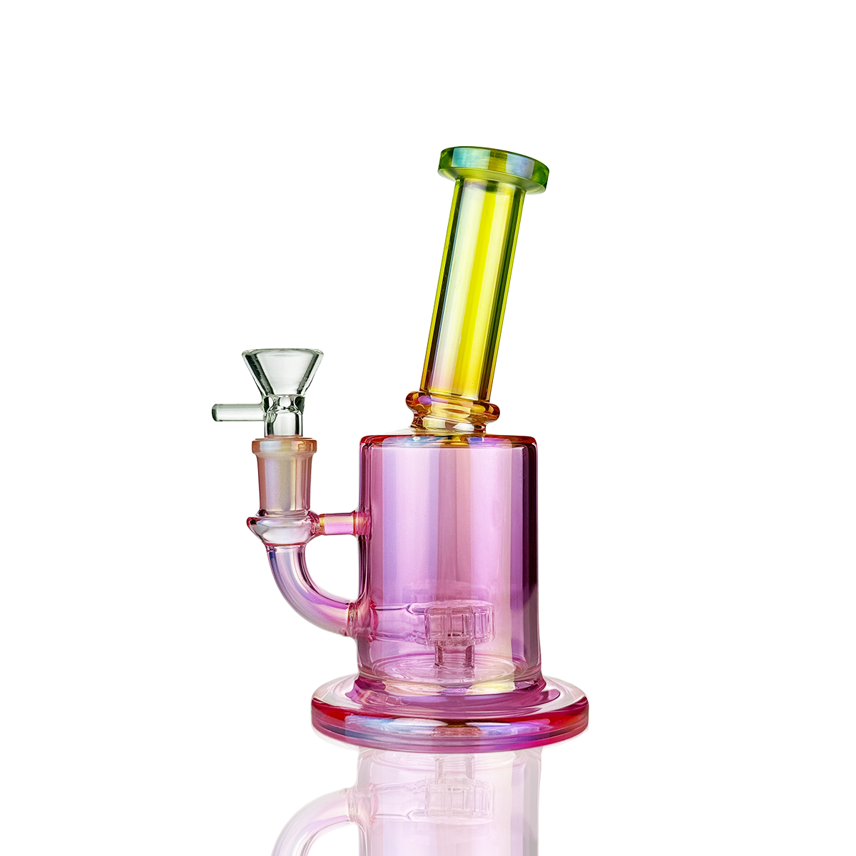 Lustrous 7-Inch Electroplated Shower Perc Water Pipe
