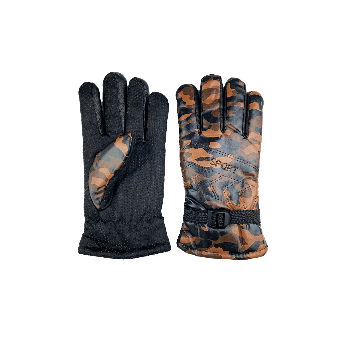 Durable Waterproof Leather Ski Gloves
