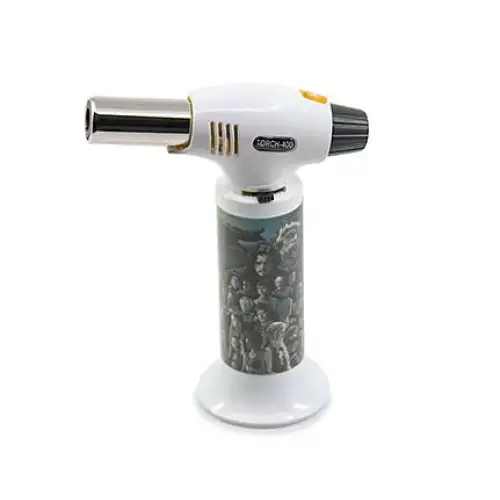 Deez nutz torches premium lighter with grayscale portrait design