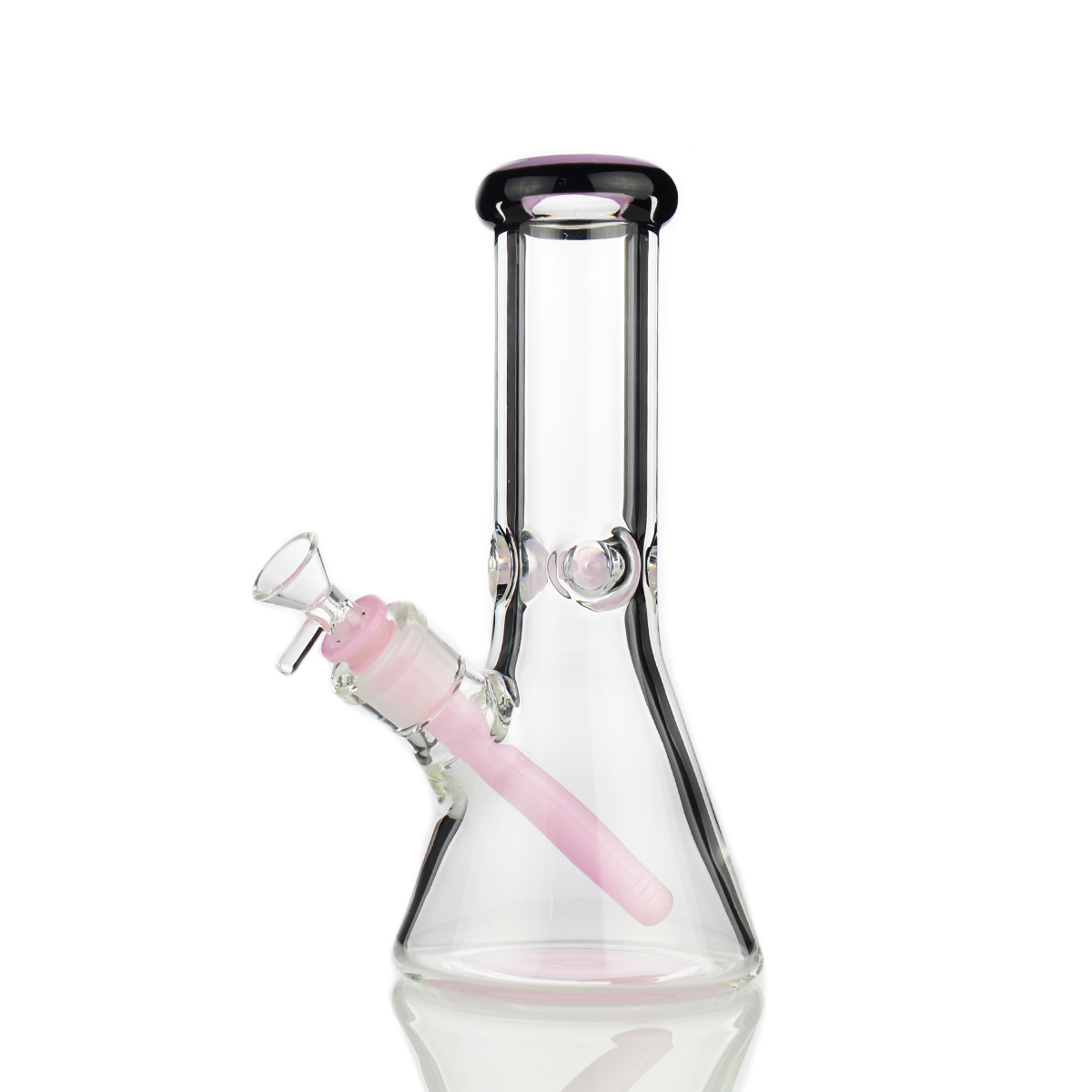 Vivid Slime Green Beaker Water Pipe – 9mm Glass