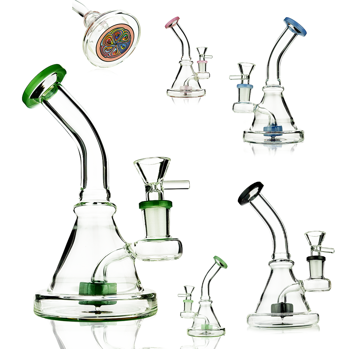Compact Conical Water Pipe with 14mm Bowl