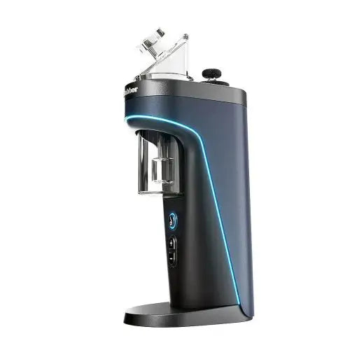 Electric coffee grinder with blue lighting for Dr Dabber Switch electric dab rig