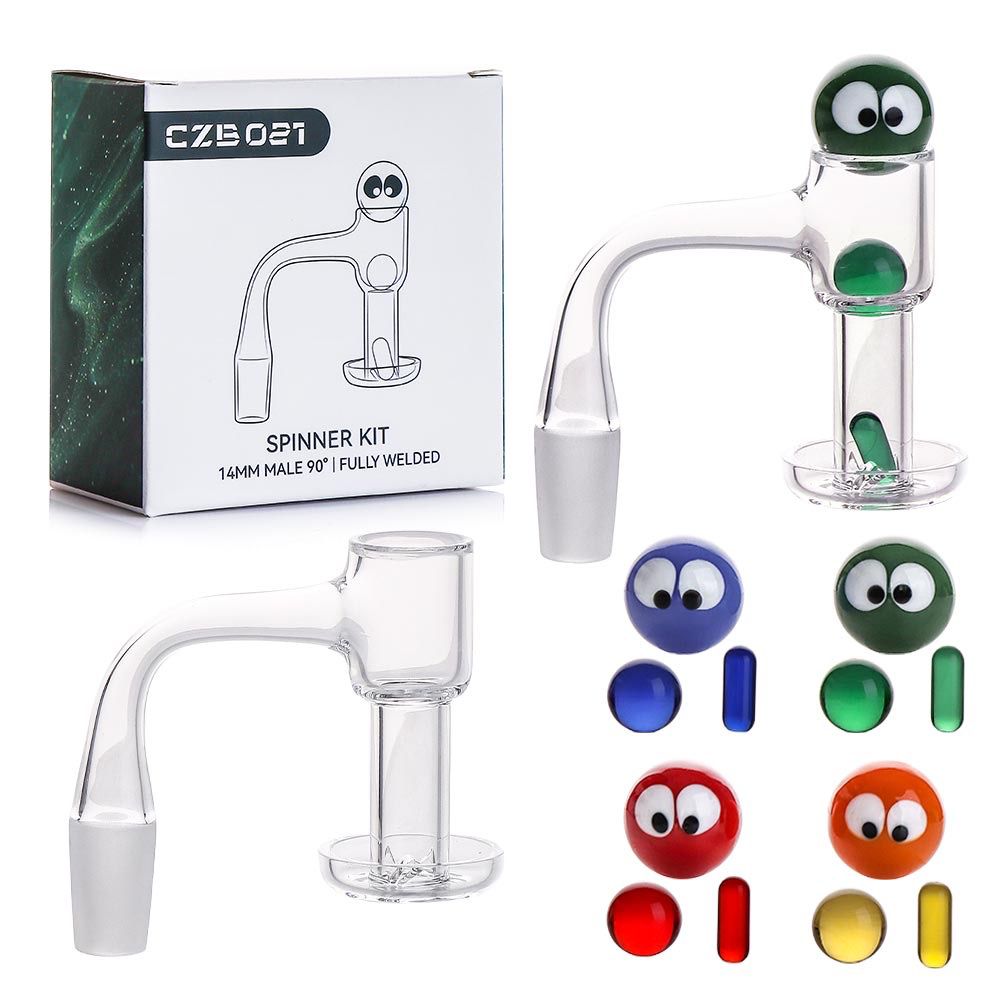 Premium Quartz Spinner Kit with 90° Banger 14mm