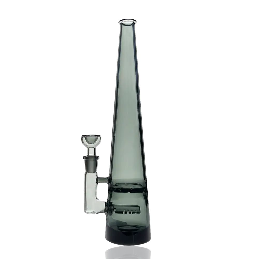 Elevate Jane Chroma Mimi glass hand pipe with sleek translucent dark green bong