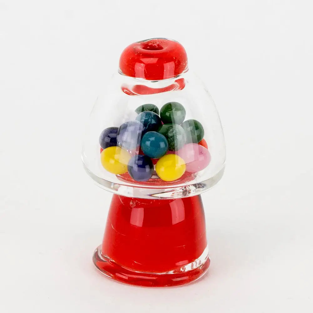 Empire Glassworks bubble cap gumball machine with colorful candies