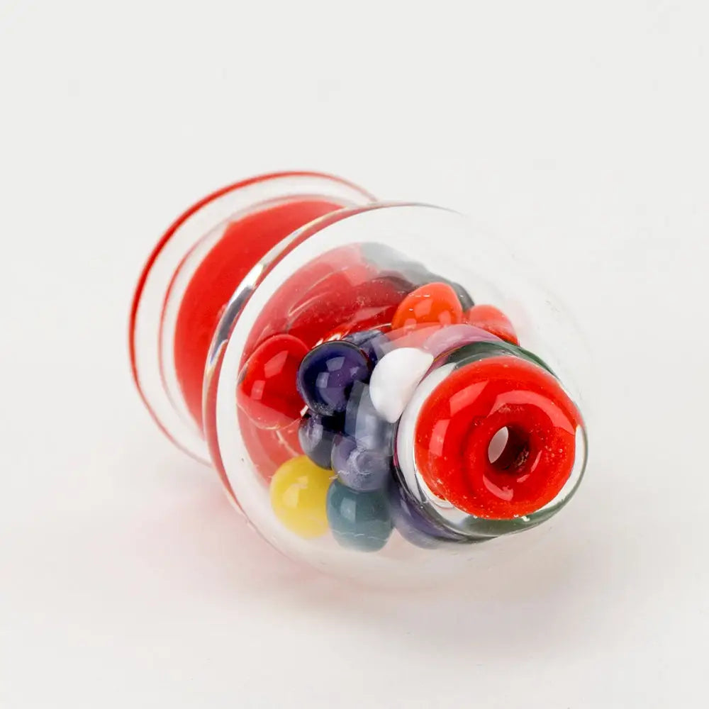 Empire Glassworks bubble cap gumball machine with colorful beads