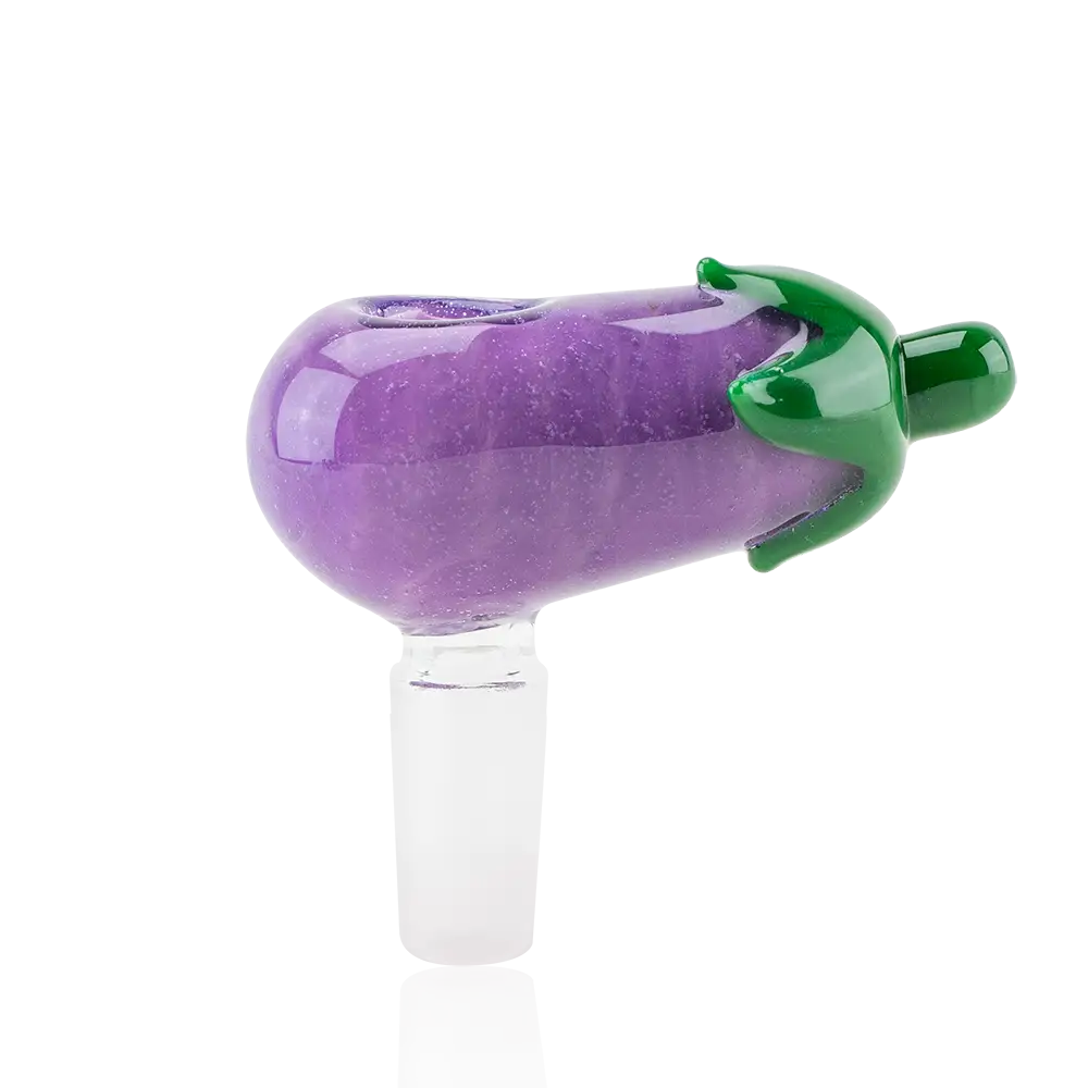 Empire Glassworks eggplant glass bowl piece 14mm purple