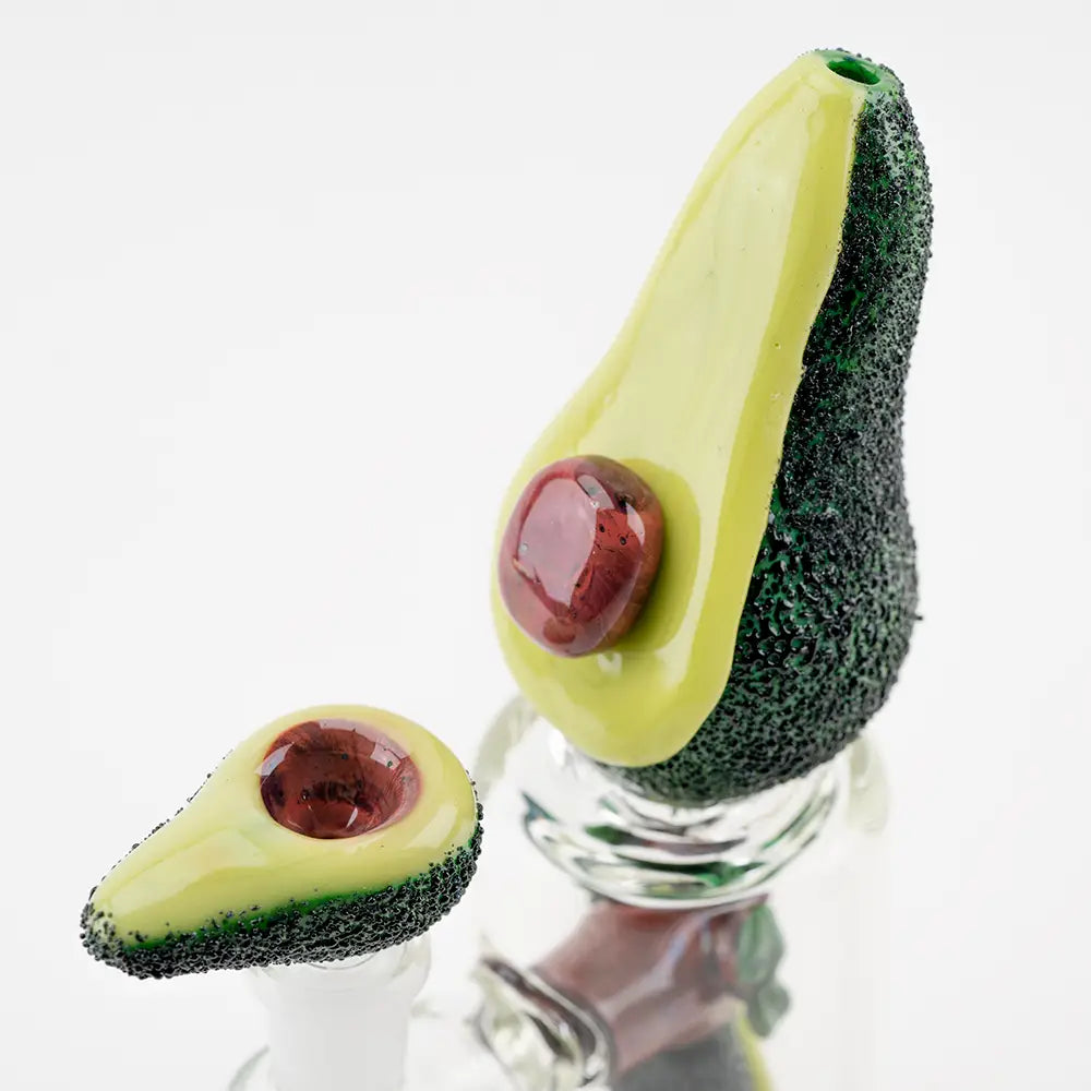 Empire Glassworks mini dab rig: hand-blown avocado bong