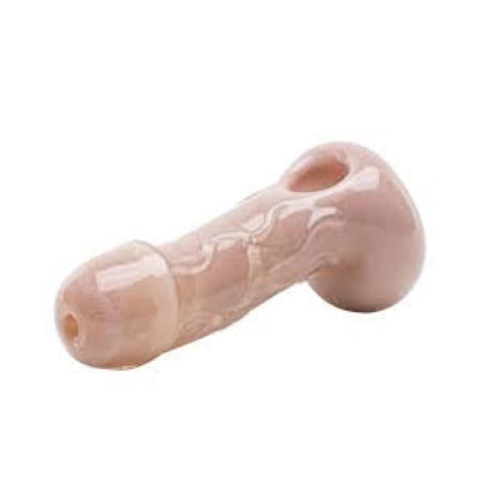 Empire Glassworks Penis Spoon Hand Pipe - Realistic Silicone Toy with Anatomical Details
