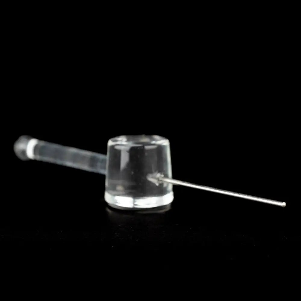 Empire Glassworks Poker Wand clear glass hand pipe with transparent chamber