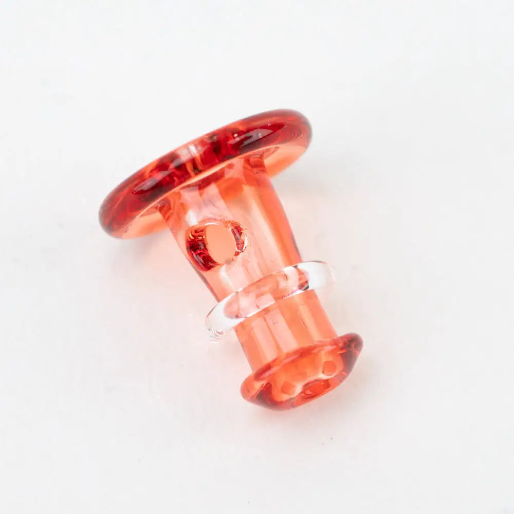 Empire Glassworks Proxy Glass Joystick transparent orange pipe with clear rings