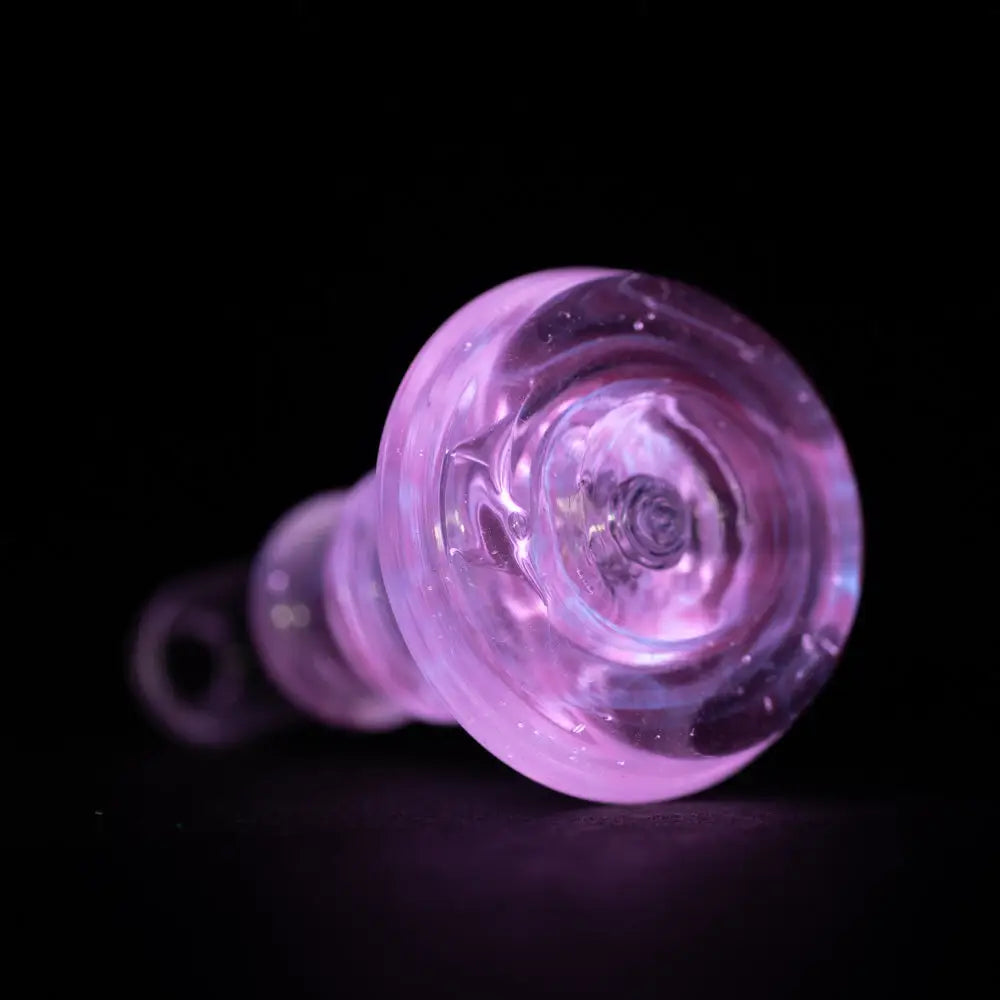 Translucent pink Empire Glassworks Puffco Joystick UV bowl for Puffco Peak Pro