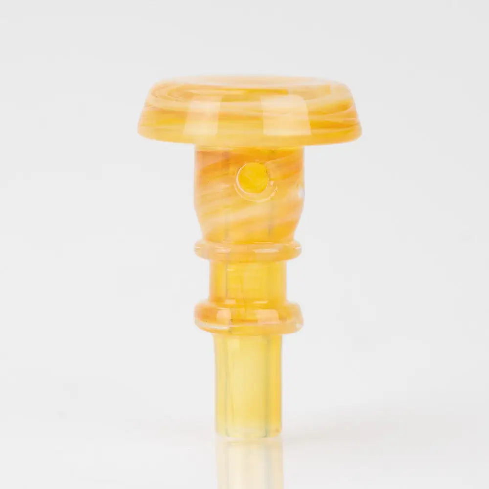 Translucent amber Empire Glassworks Puffco Joystick for Peak Pro bong head
