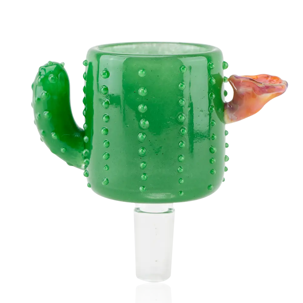 Green Empire Glassworks cactus puffco proxy attachment 14mm male bowl