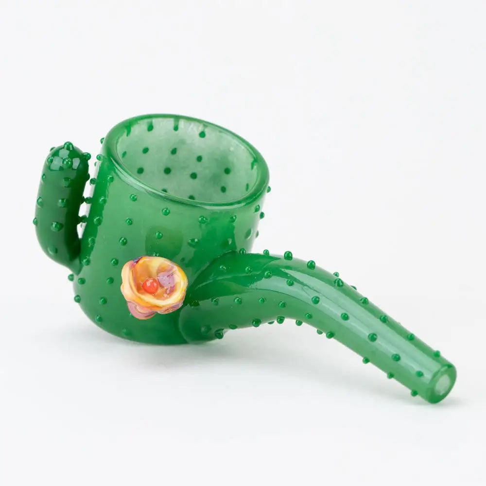 Empire Glassworks Puffco Proxy Attachment: Green cactus Sherlock pipe