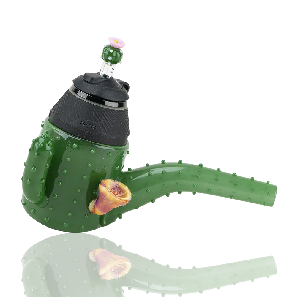 Empire Glassworks Puffco Proxy Attachment green cactus Sherlock pipe