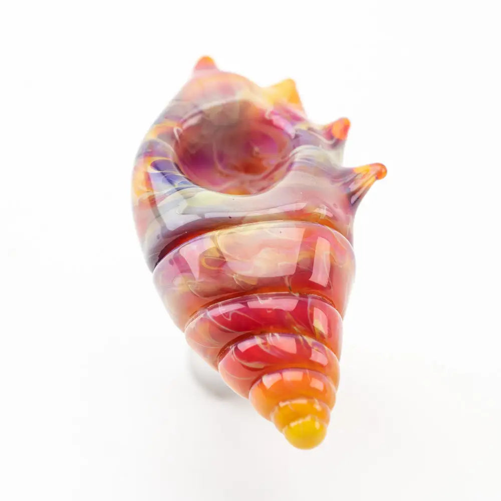 Empire Glassworks vibrant translucent seashell glass bowl piece 14mm