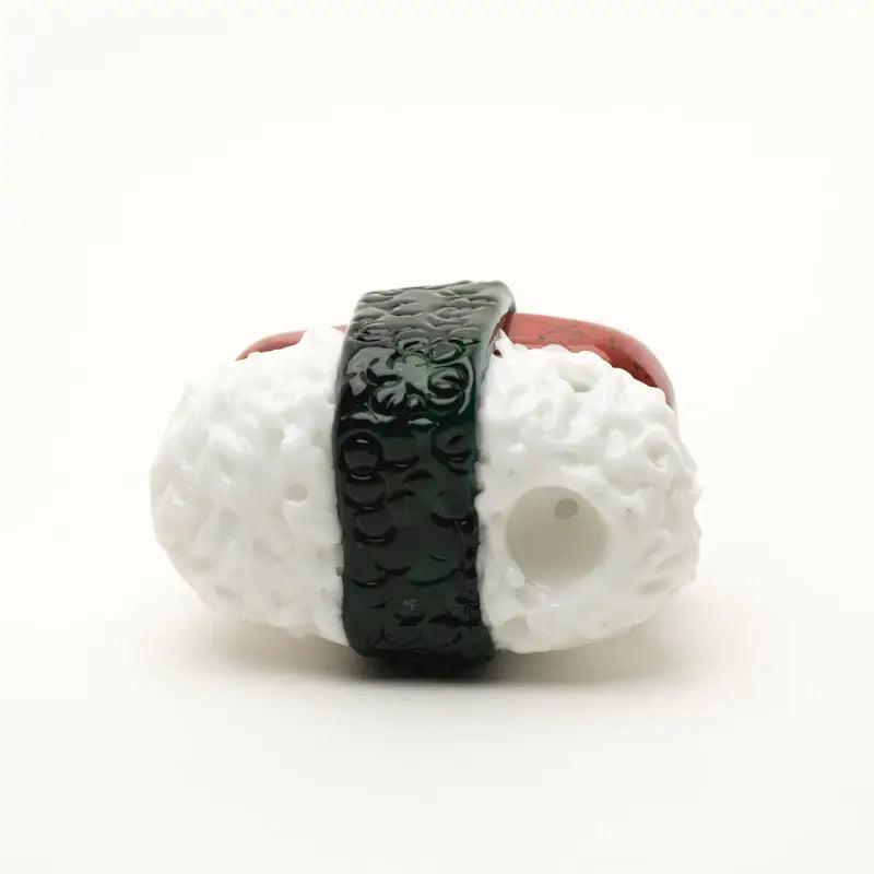 Empire Glassworks Spam Musubi hand pipe with glossy black band