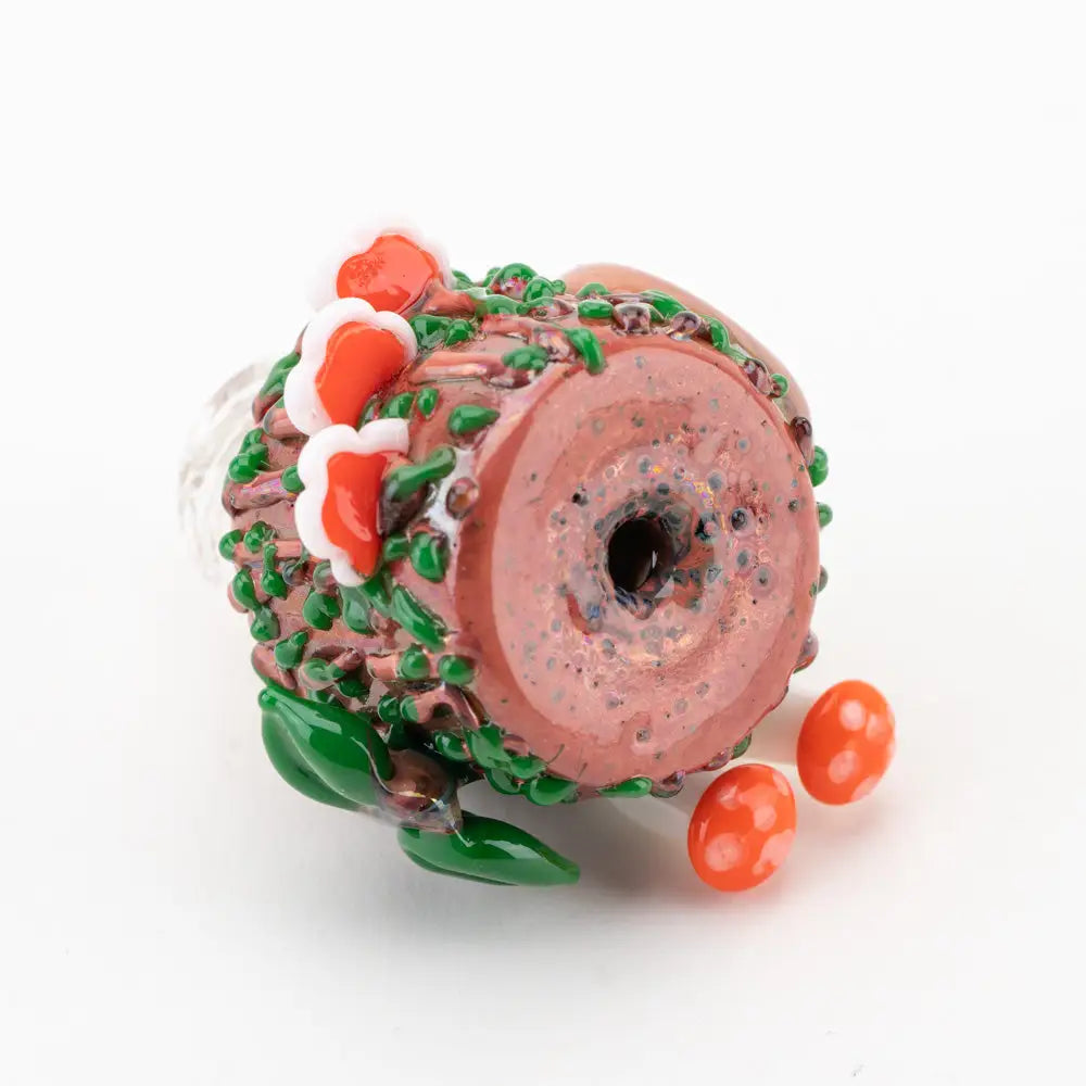 Empire Glassworks Spinner Cap Carb Cap Hooties Forest pink glass pipe